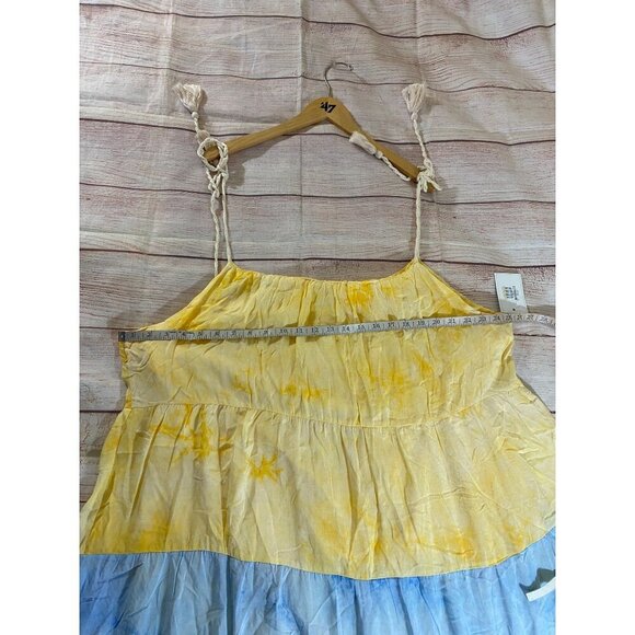 NWT White Birch Women's Tie Dyed Multi Color Tassled Maxi Sun Dress - 3XL - Picture 9 of 15